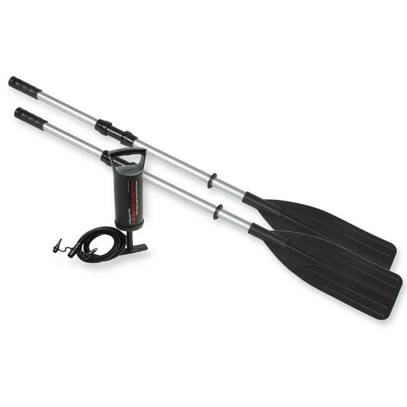 BATEAU GONFLABLE INTEX EXCURSION 4 + 2 AVIRONS + GONFLEUR – Image 6