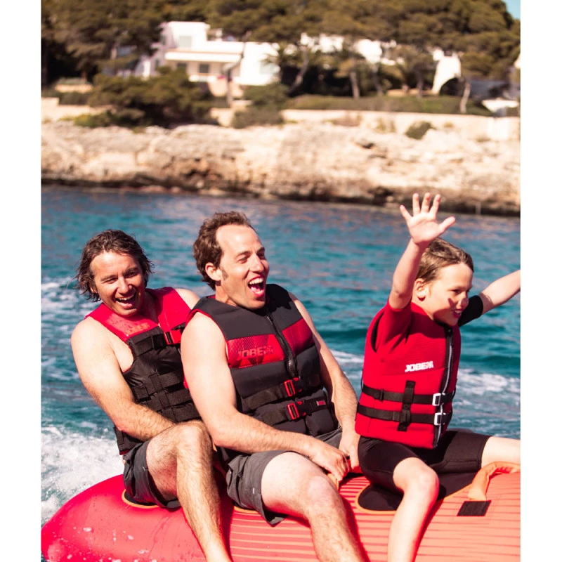 BOUEE TRACTEE BANANE ROUGE JOBE 3 PERSONNES – Image 4