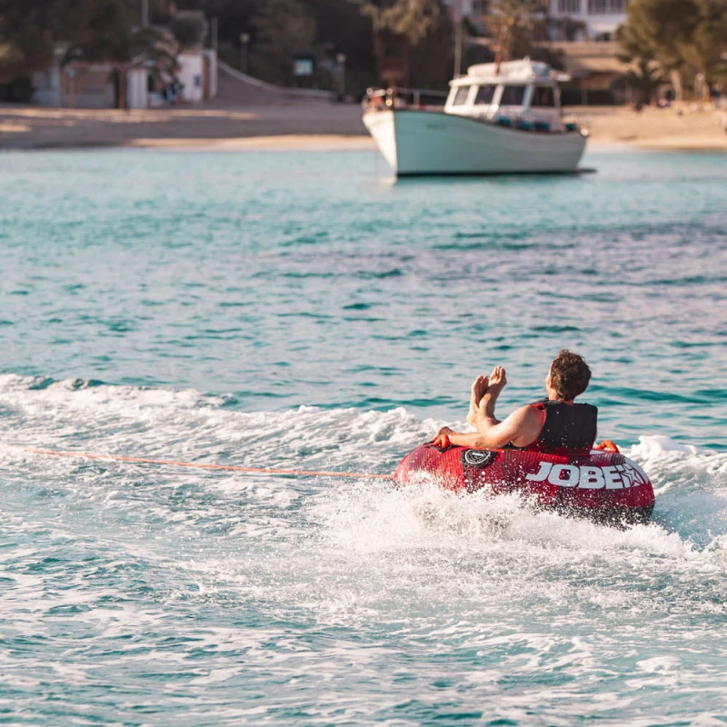 BOUEE TRACTEE JOBE CRUSHER TOWABLE ROUGE 1 PERSONNE – Image 3