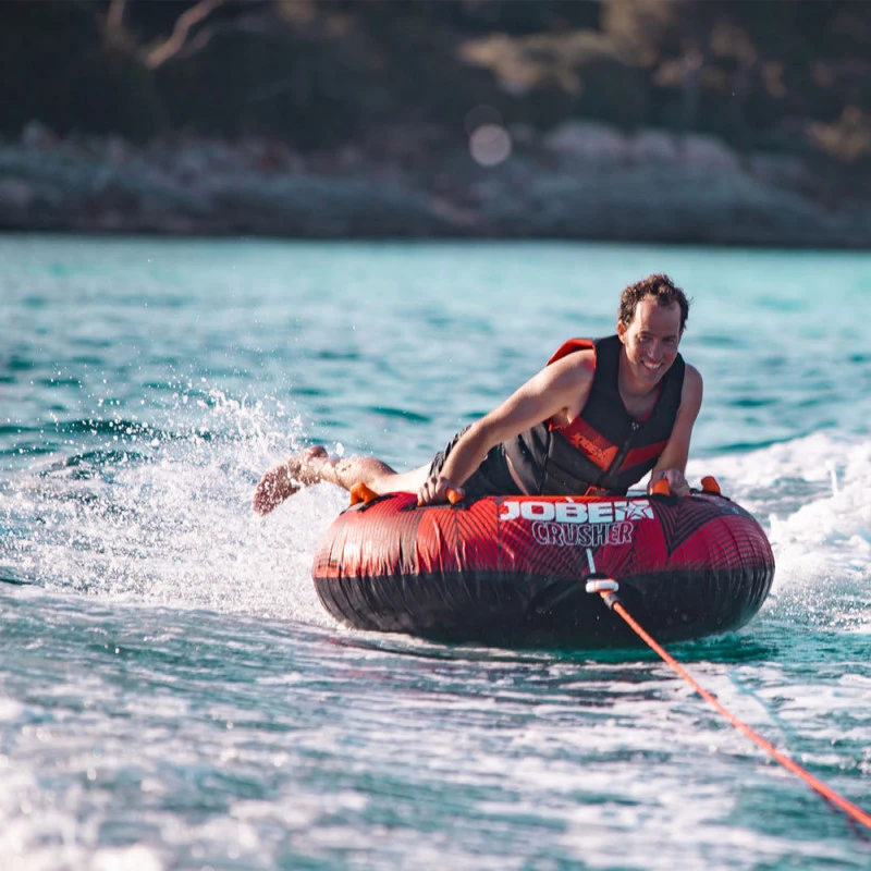 BOUEE TRACTEE JOBE CRUSHER TOWABLE ROUGE 1 PERSONNE – Image 5