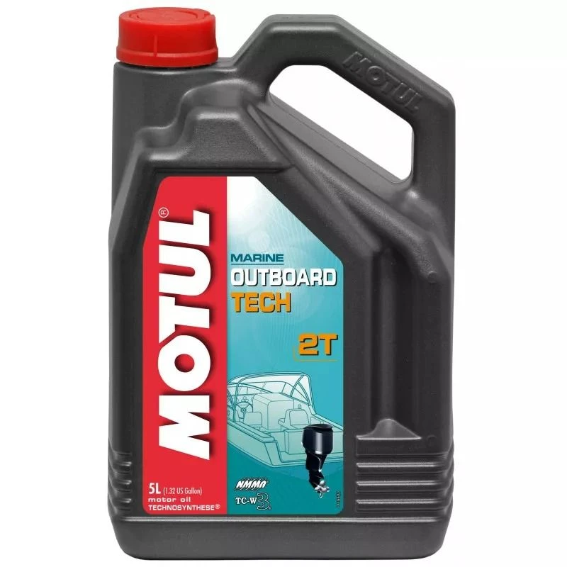 Huile 2 Temps Technosynthése Moteurs Hors-bord - Motul 5 L