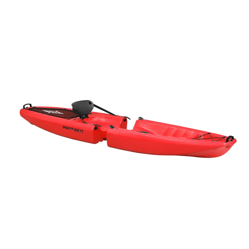 KAYAK MODULABLE SIT ON TOP POINT 65°N FALCON SOLO ROUGE – Image 2
