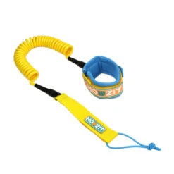 LEASH DE SUP HOWZIT COIL JAUNE/BLEU 9'
