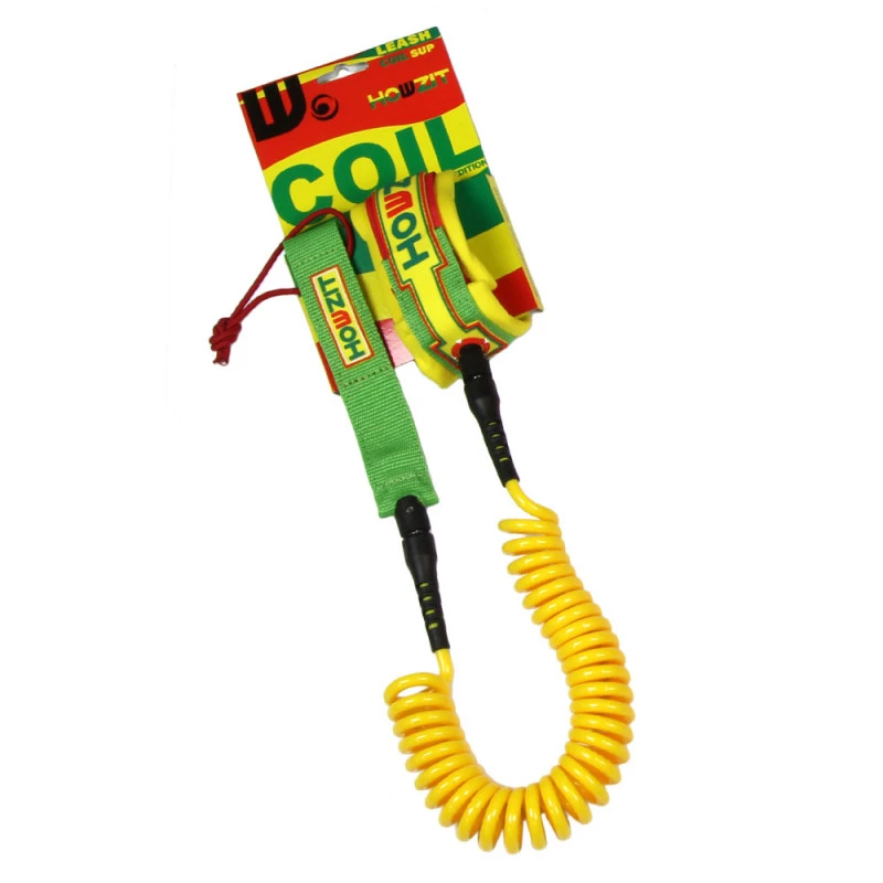 LEASH DE SUP HOWZIT COIL RASTA 9' – Image 5