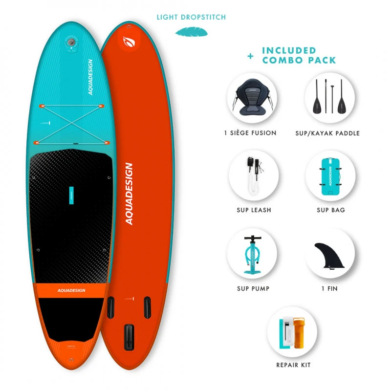 PADDLE GONFLABLE AQUA DESIGN LUCKEY 10.2 – Image 2