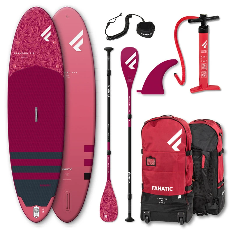 PADDLE GONFLABLE FANATIC DIAMOND AIR 10.4 + PAGAIE CARBON DIAMOND C35 – Image 2