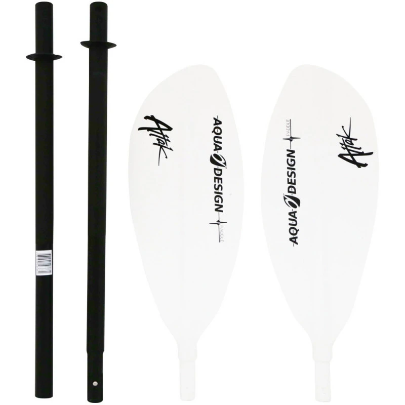 PAGAIE KAYAK AQUADESIGN ATTAK 4 PARTIES 220CM Bleu – Image 3