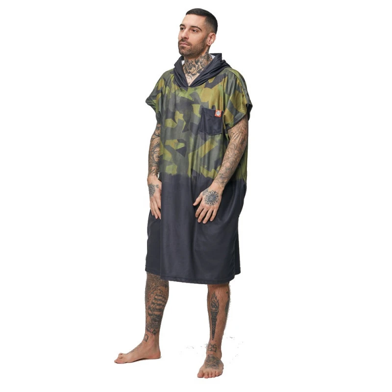 PONCHO AFTER MICROFIBER MILITARY GREEN – Image 2