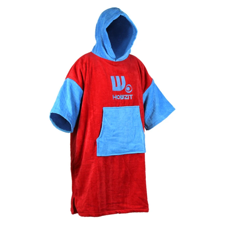 Poncho Howzit Bleu/rouge – Image 2