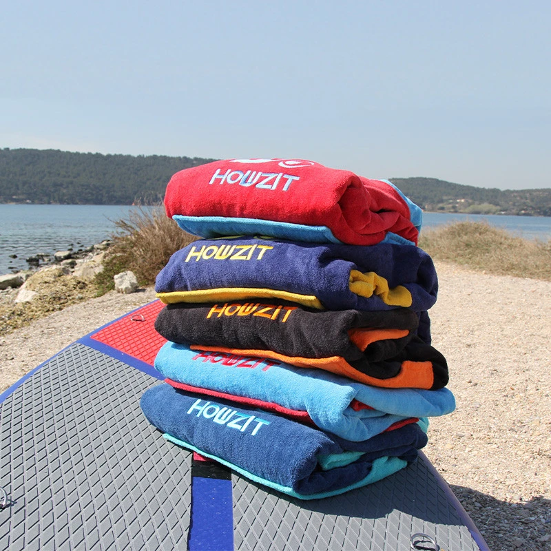 Poncho Howzit Bleu/rouge – Image 3