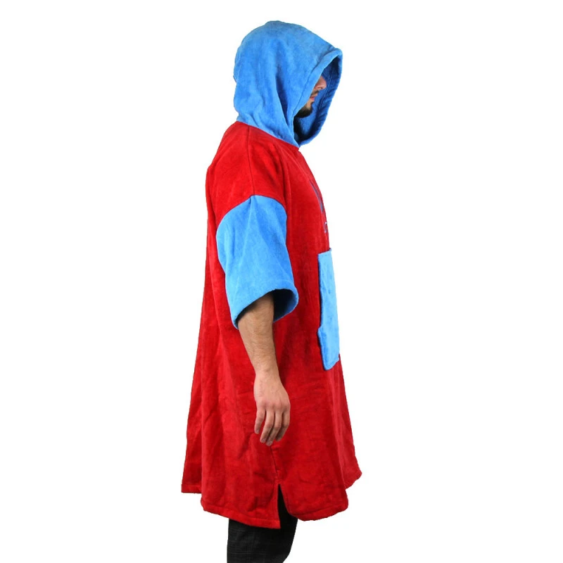 Poncho Howzit Bleu/rouge – Image 6