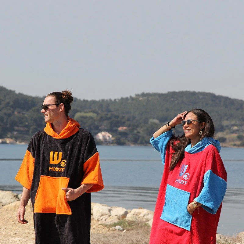 Poncho Howzit Bleu/rouge – Image 7