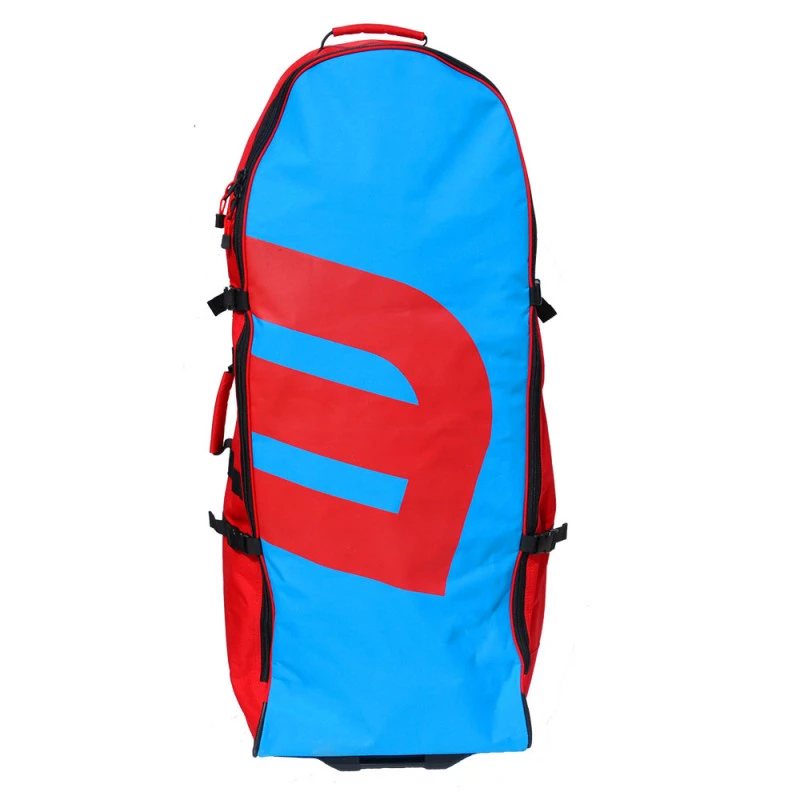 SAC A DOS A ROULETTES HOWZIT ROLLING BACKPACK BLEU/ROUGE – Image 2